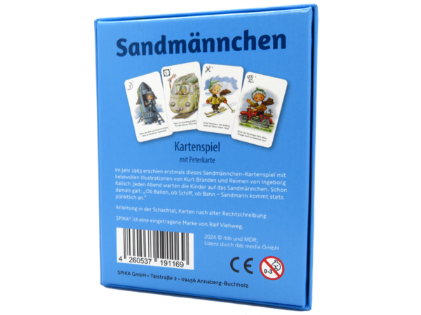 Sandmännchen-Kartenspiel als Schwarzer Peter